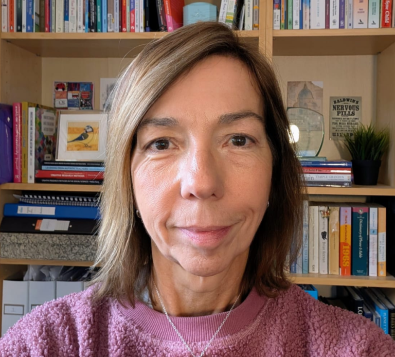 Portrait of Dr Ruth Moyse, autism specialist and co-founder of the CAPS Course.
